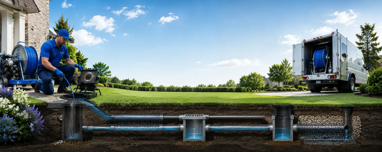 Outdoor drain cleaning information for Bivins, TX